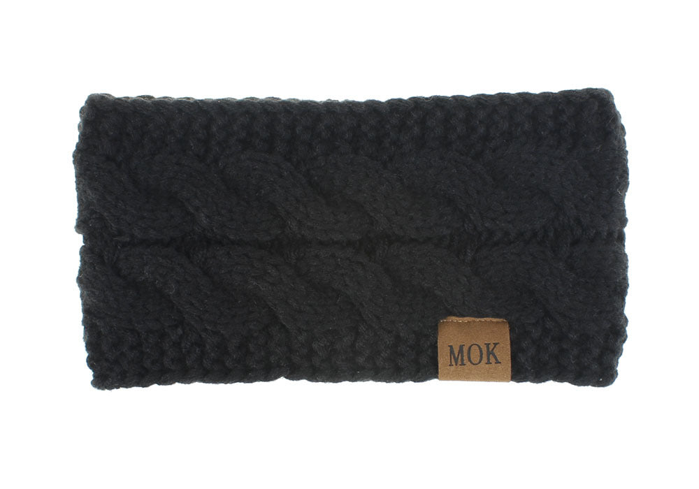 Wholesale Autumn and Winter Plush Acrylic Yarn Knitted Headbands